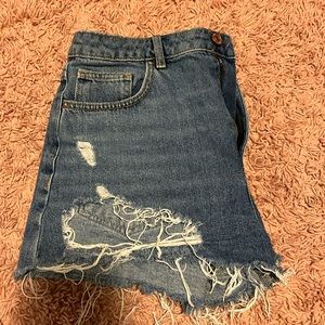 Ripped Jean Shorts
